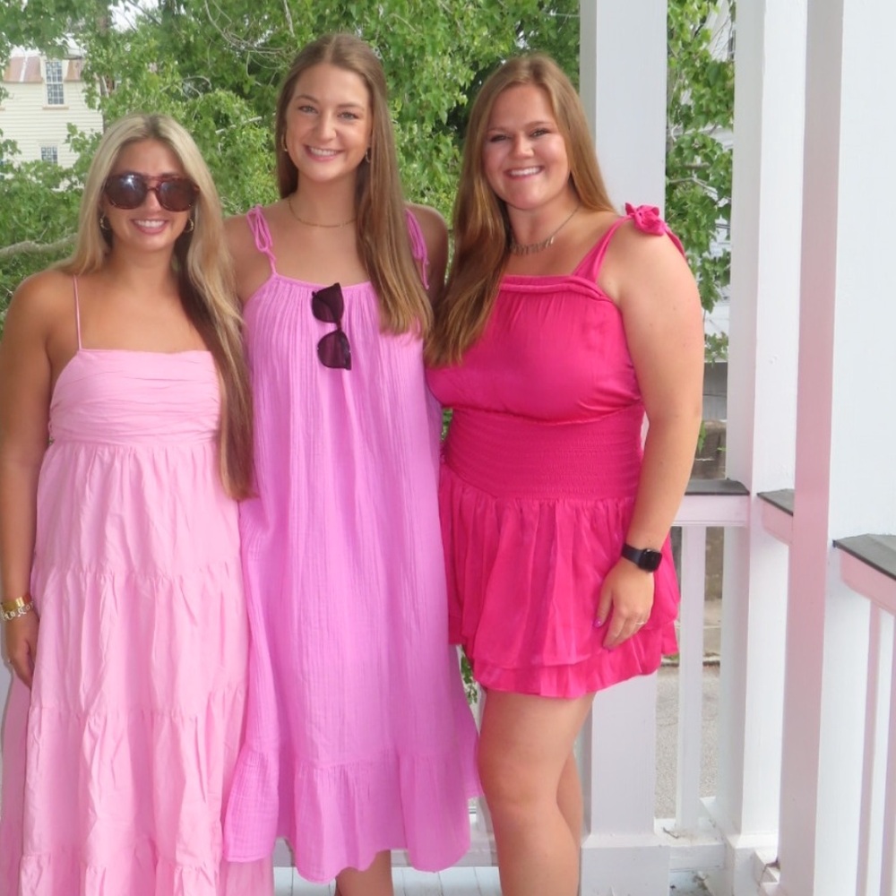 Chelsea & Violet Fuchsia romper